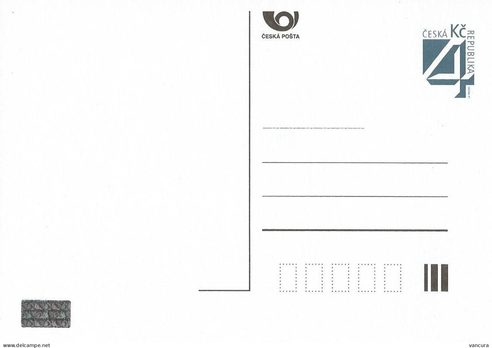 CDV 40 - Czech Republic Solpera 4Kc 1999 Hologram - Cartes Postales