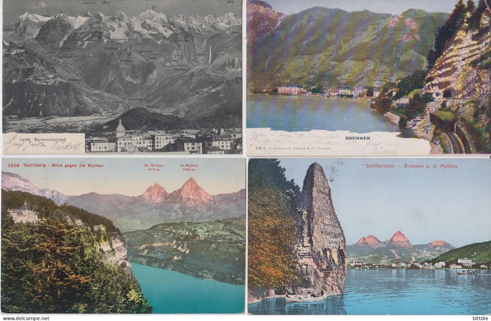 Schweiz , AK-Lot Von 1905-1933   (9007) - Collections & Lots