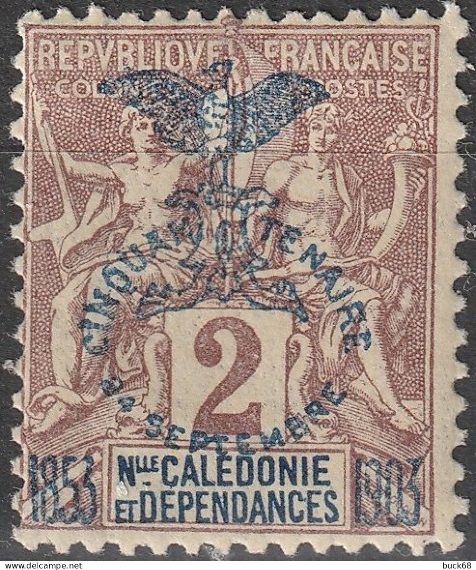 NOUVELLE-CALEDONIE Poste  68 * MH Type Paix Et Commerce Cinquantenaire 1903 [ColCla] - Neufs