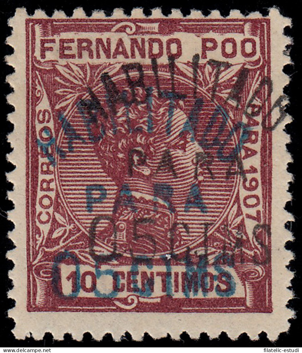 Fernando Poo 167Chh 1907  Alfonso XIII MH - Fernando Po