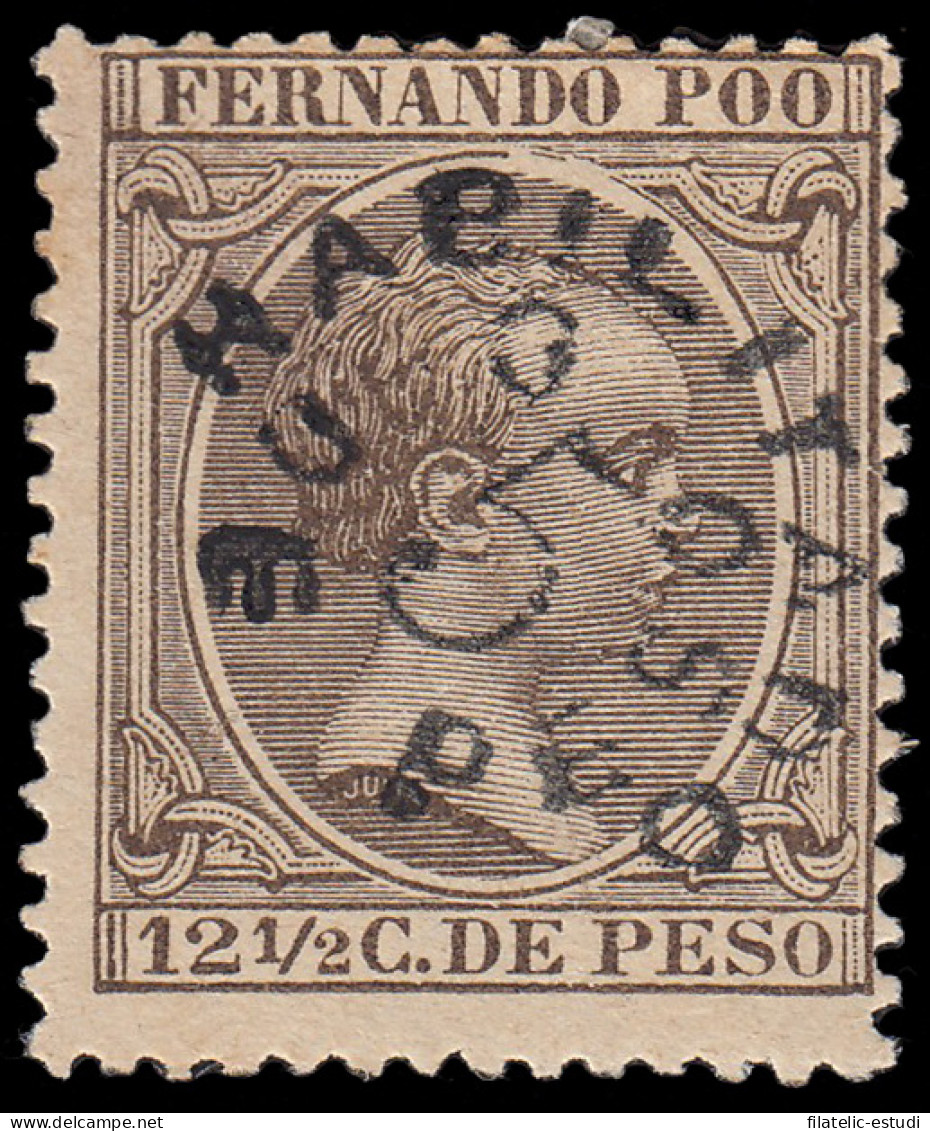 Fernando Poo 37 1896/00 Alfonso XIII MH - Fernando Po