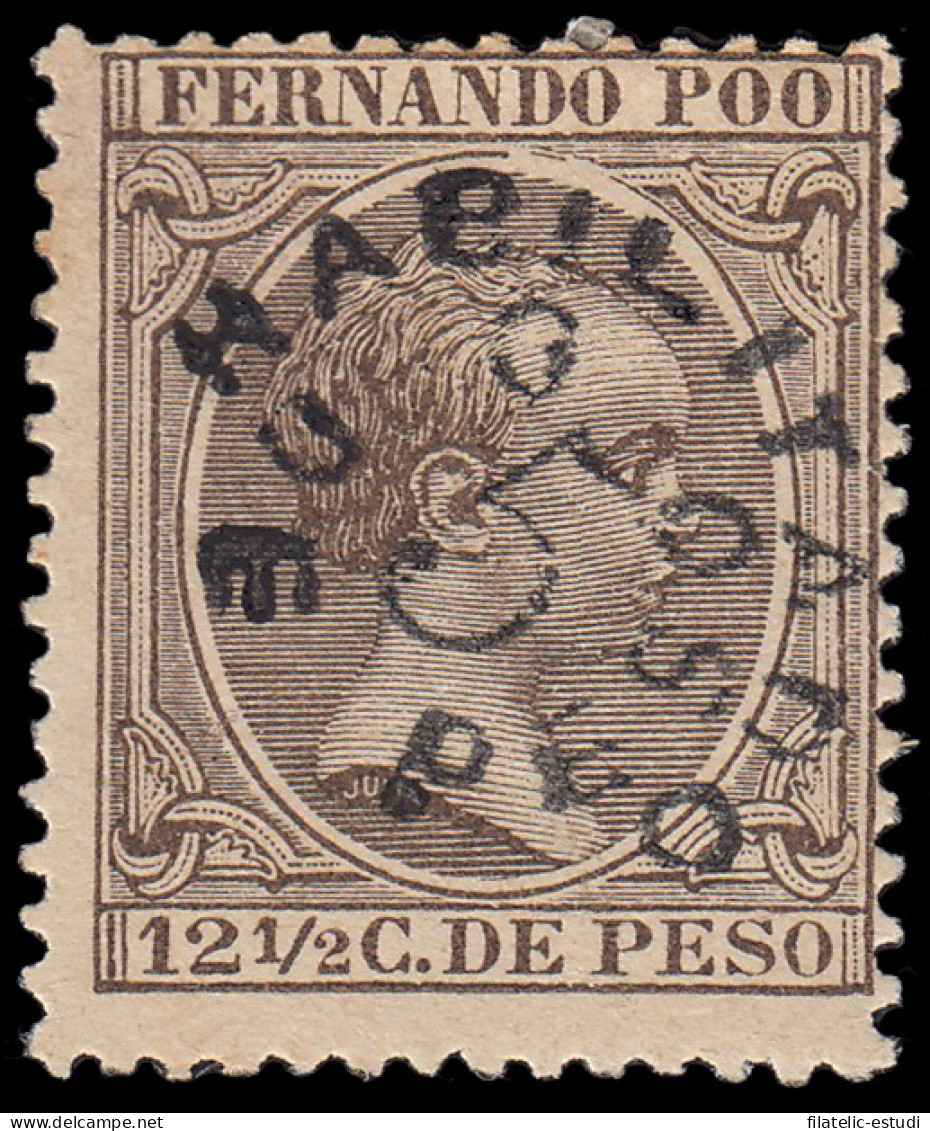 Fernando Poo 37 1896/00 Alfonso XIII MH - Fernando Poo