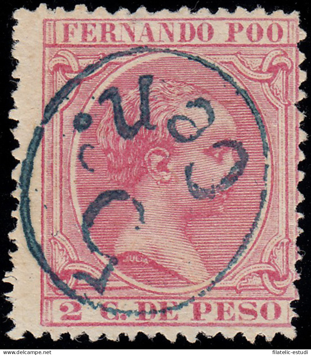 Fernando Poo 40Ahi 1896/00 Alfonso XIII MH - Fernando Po