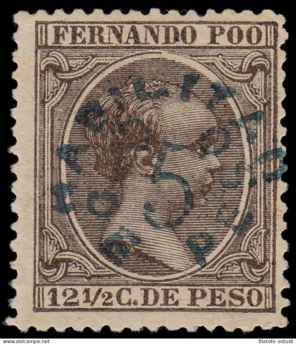Fernando Poo 37 1896/00 Alfonso XIII MH - Fernando Po