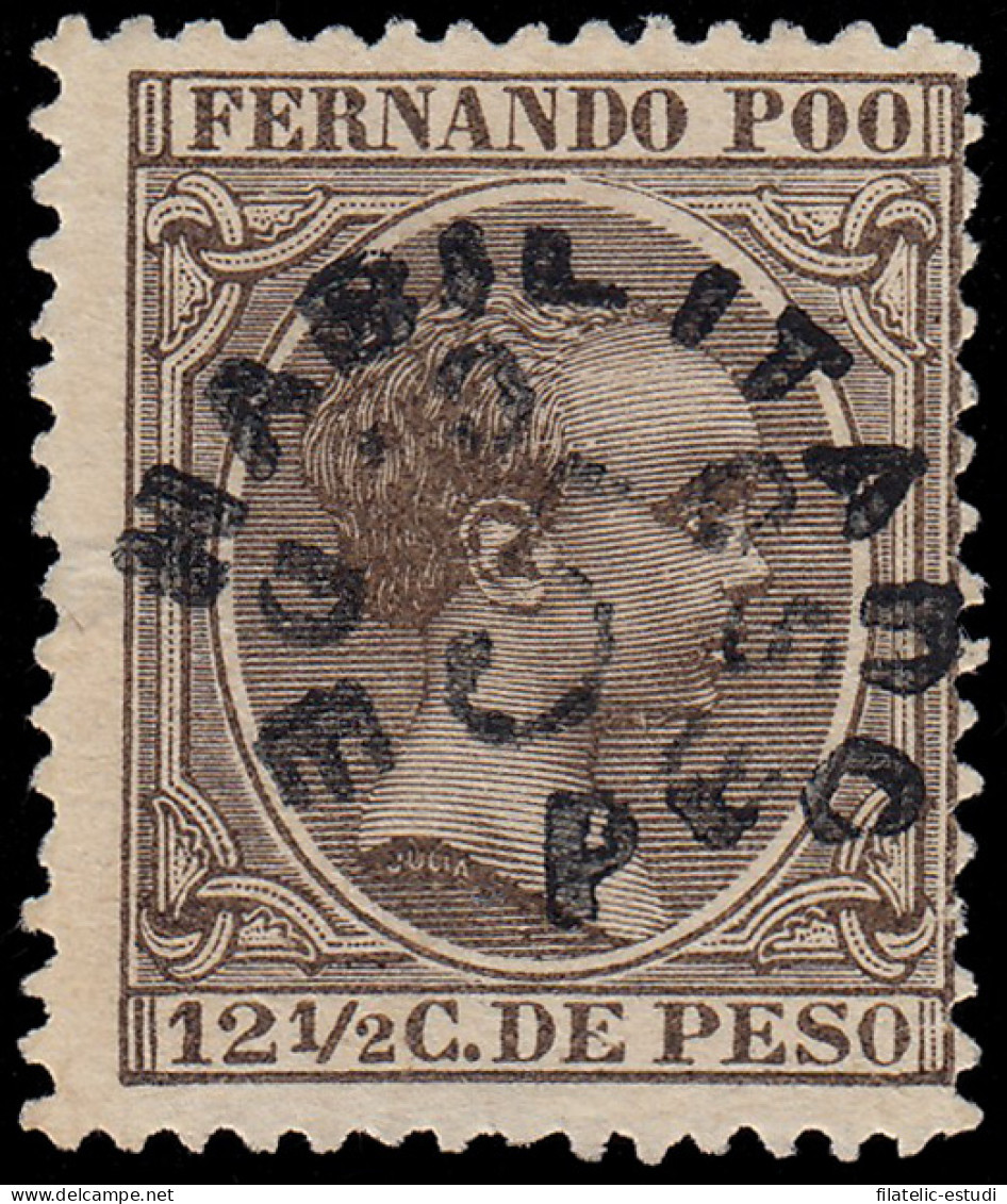 Fernando Poo 37 1896/00 Alfonso XIII MH - Fernando Poo