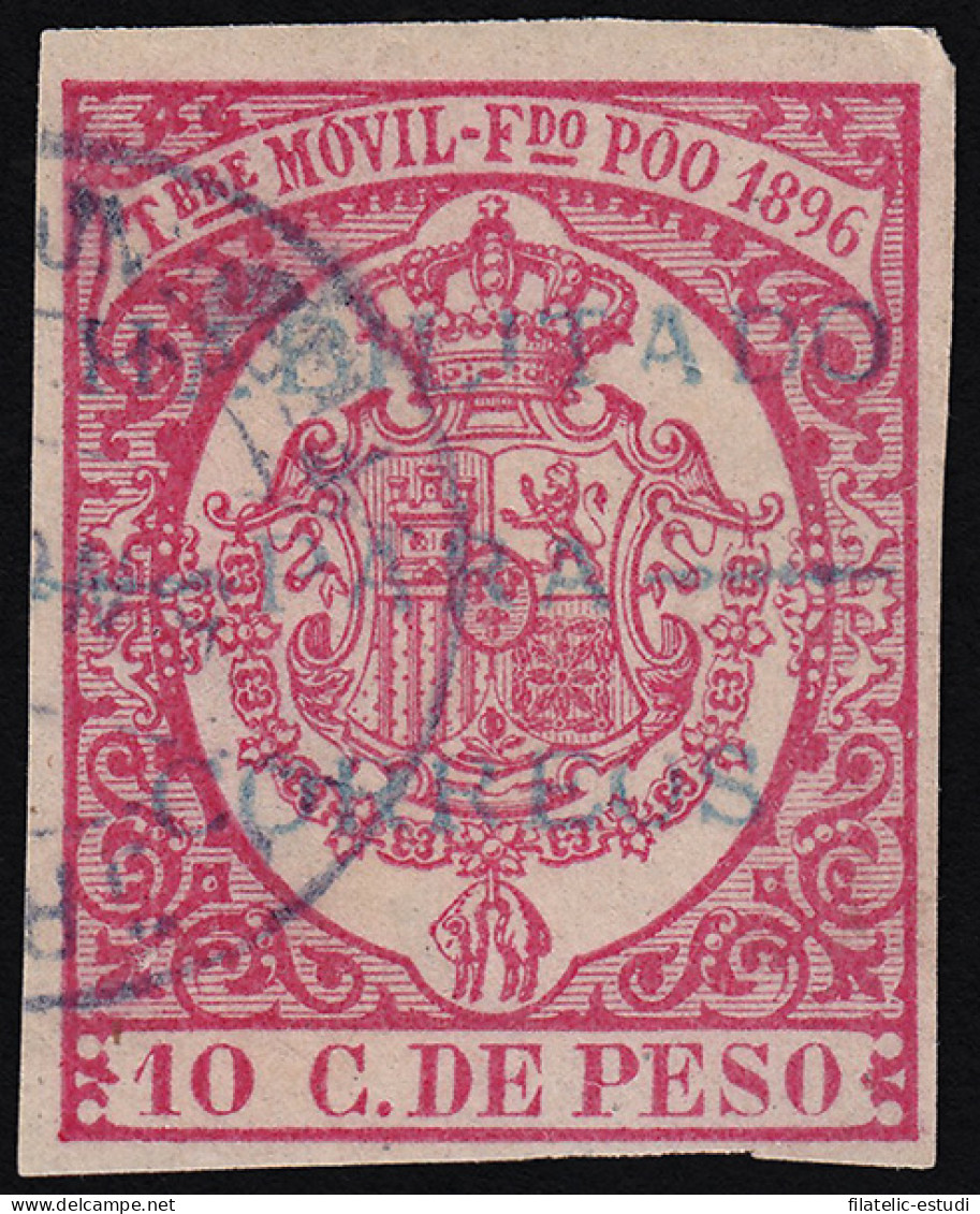 Fernando Poo 41B 1896 Timbre Móvil Usado - Fernando Po