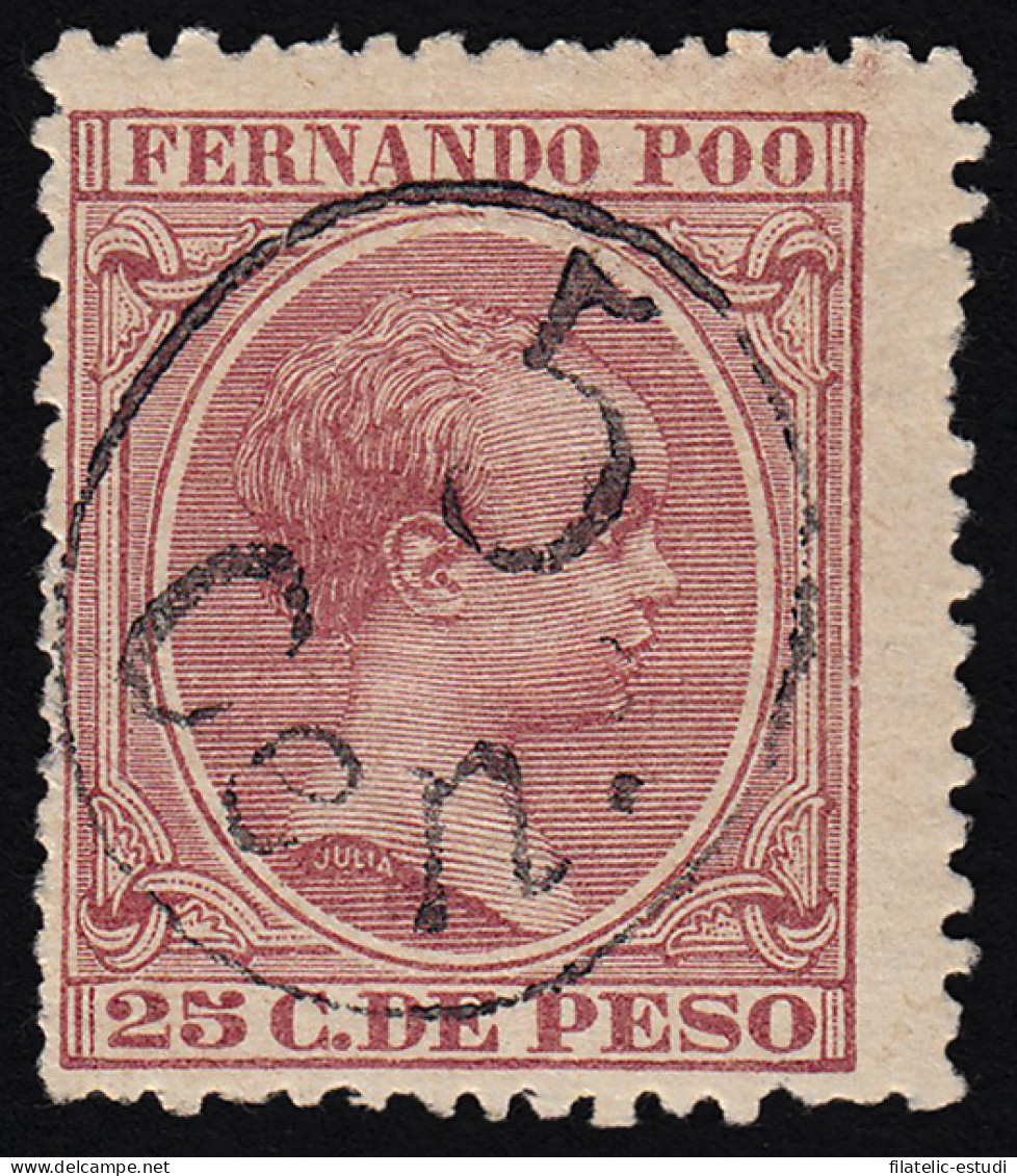 Fernando Poo 40J 1896/00 Alfonso XIII MH - Fernando Poo