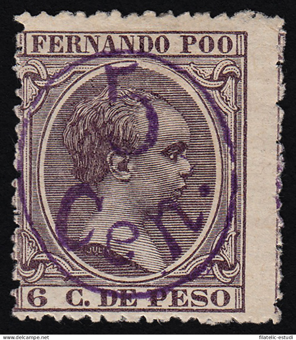 Fernando Poo 40Chcc 1896/00 Alfonso XIII MH - Fernando Poo