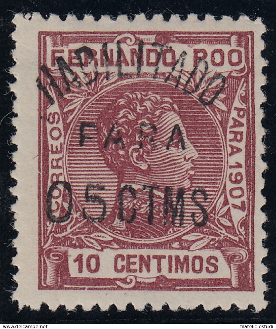 Fernando Poo 167A 1907  Alfonso XIII MH - Fernando Po