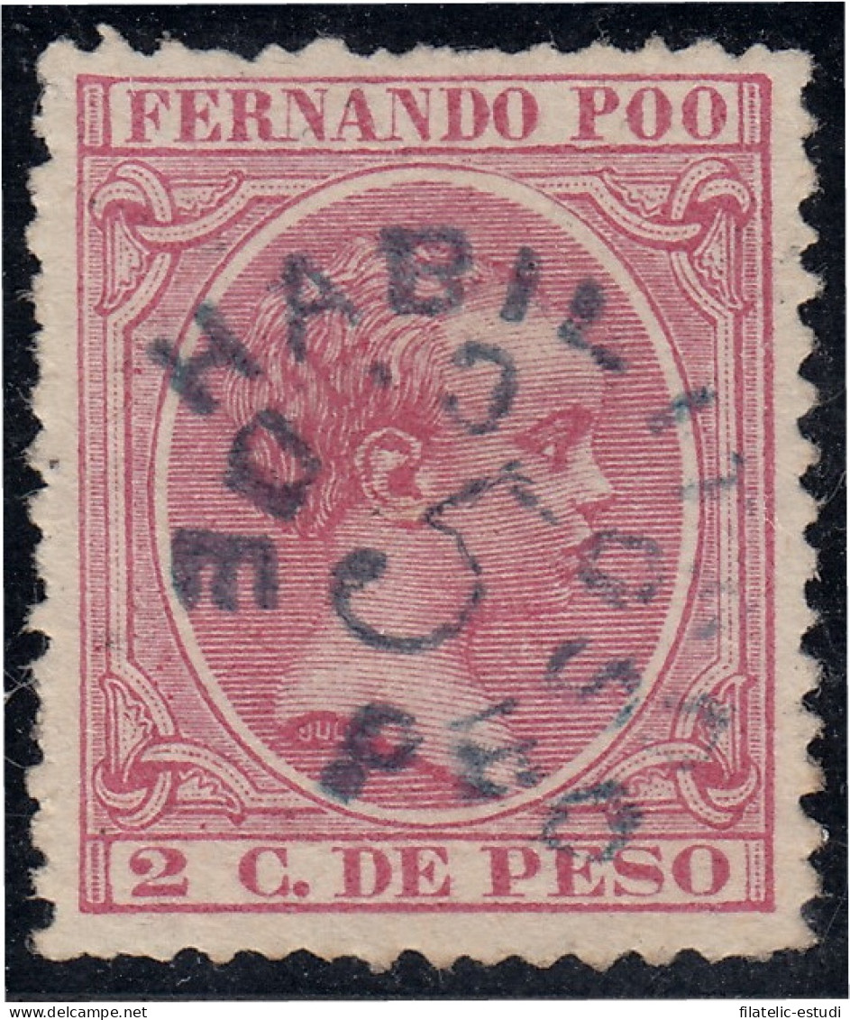 Fernando Poo 32 1896/00 Alfonso XIII MH - Fernando Po