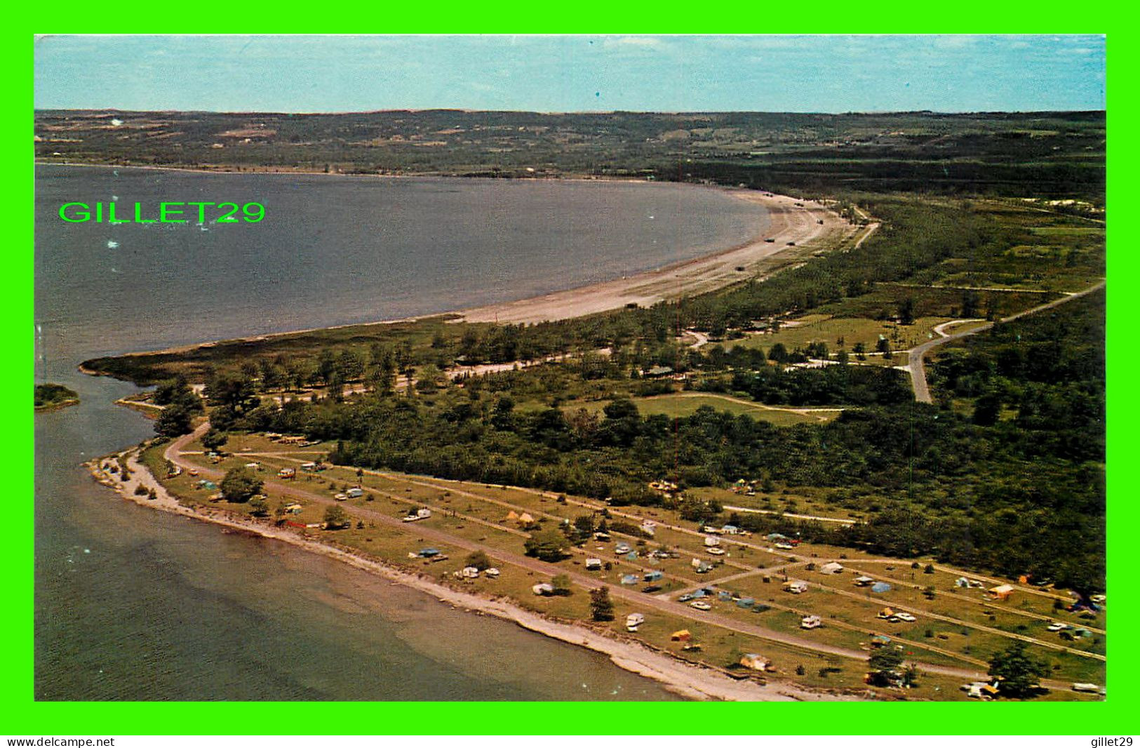 BRIGHTON, ONTARIO - BIRD'S-EYE VIEW OF THE CAMPING AREA OF PRESQU'ILE PROVINCIAL PARK - TRAVEL IN 1967 - - Other & Unclassified