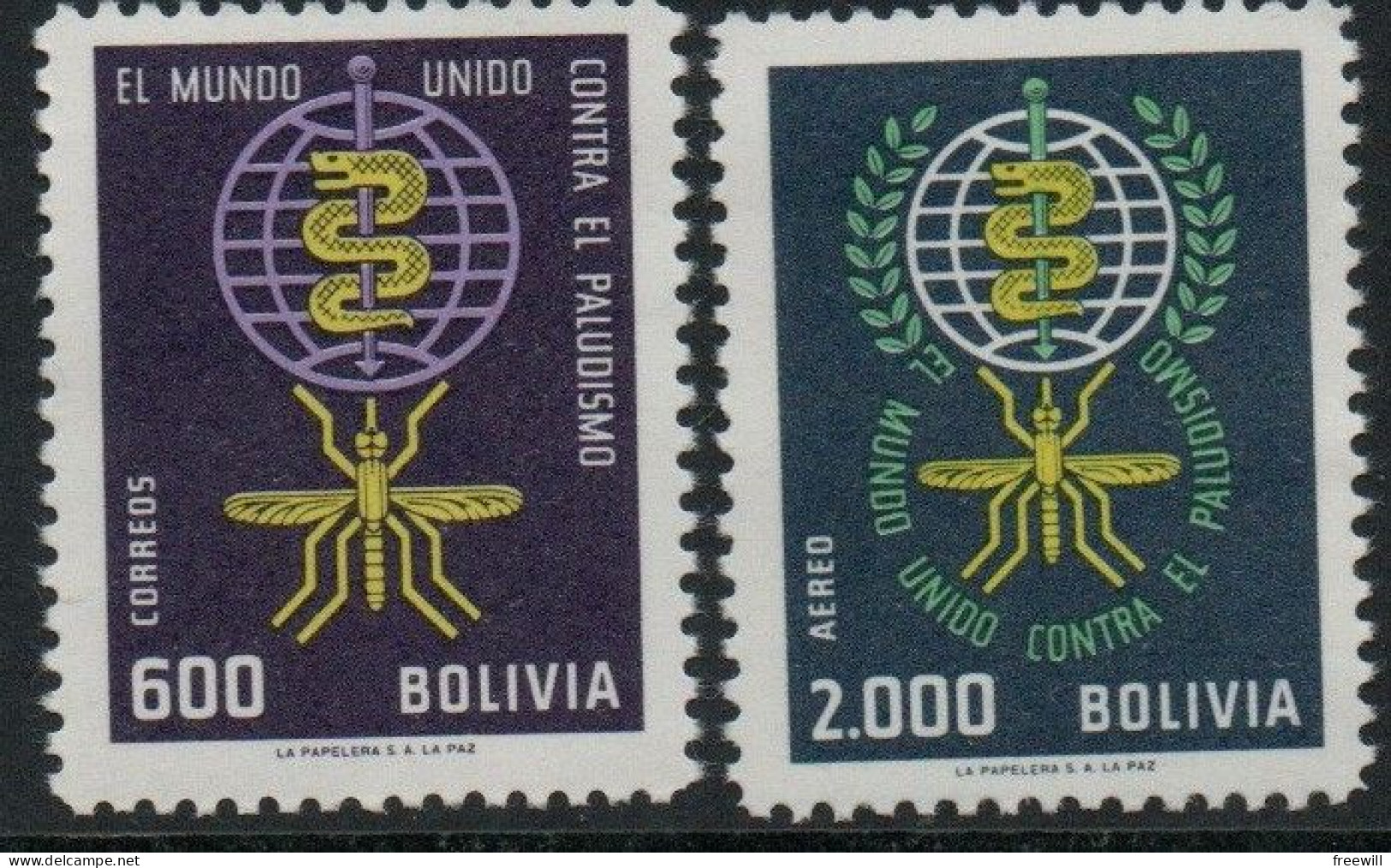 Bolivie Lutte Contre Le Paludisme  1962 XXX - Bolivie