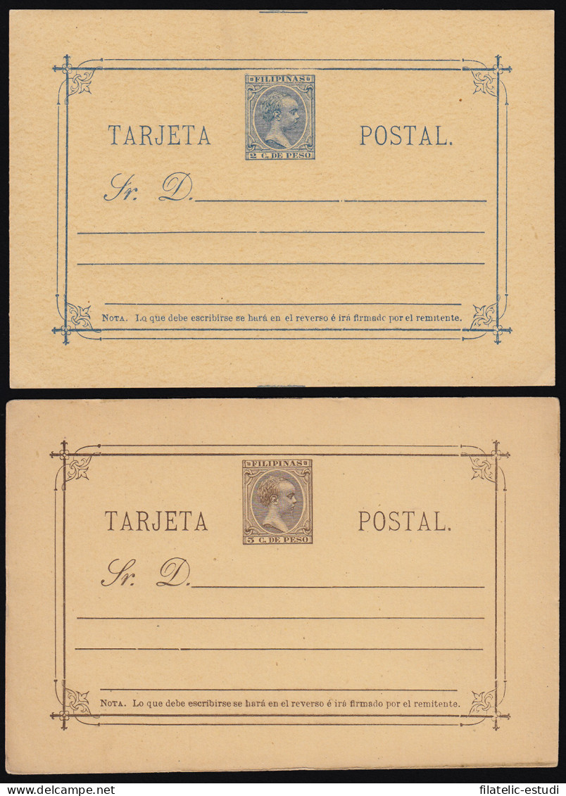 Filipinas Philippines Entero Postal 10/11 1896 AlfonsoXIII - Filipinas