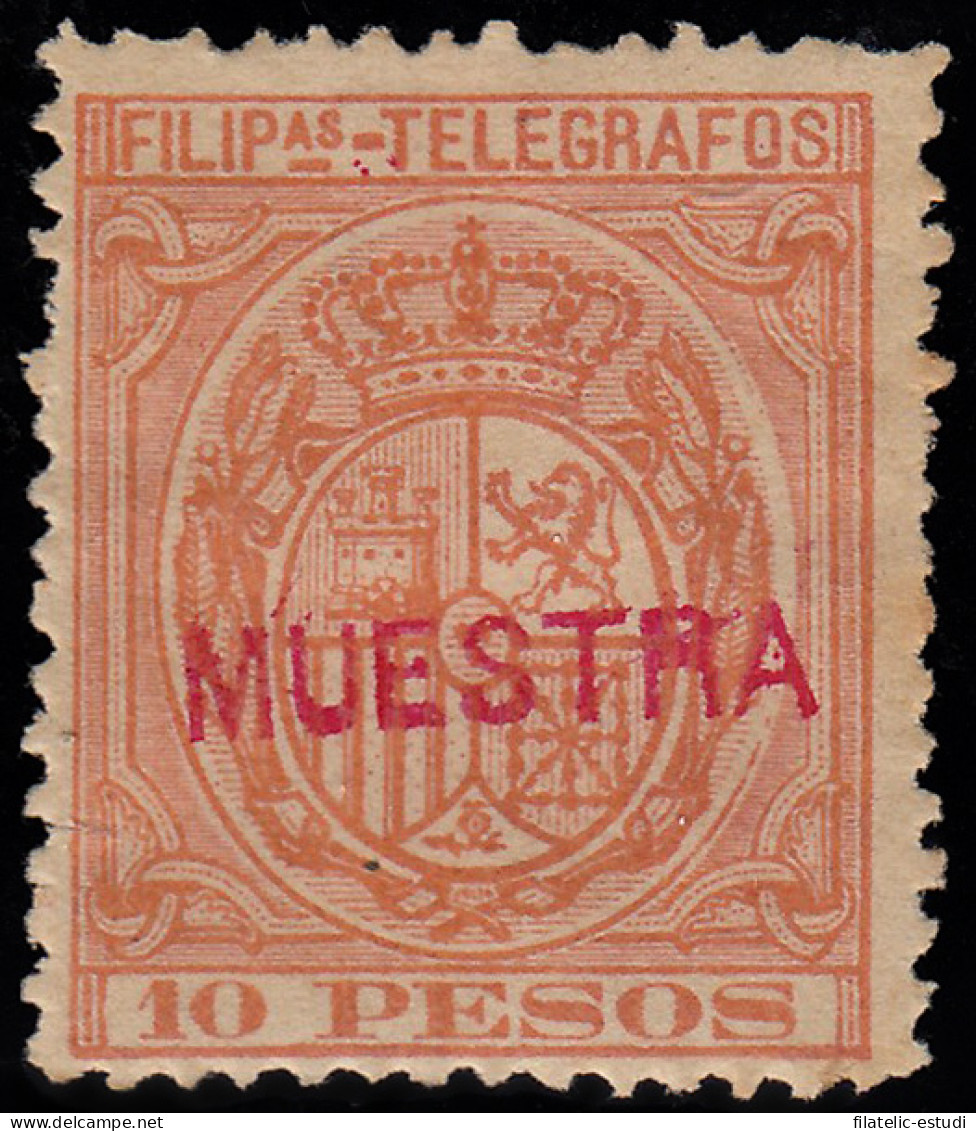 Filipinas Philippines Telégrafos 47 M 1892 Escudo De España MH - Philippines