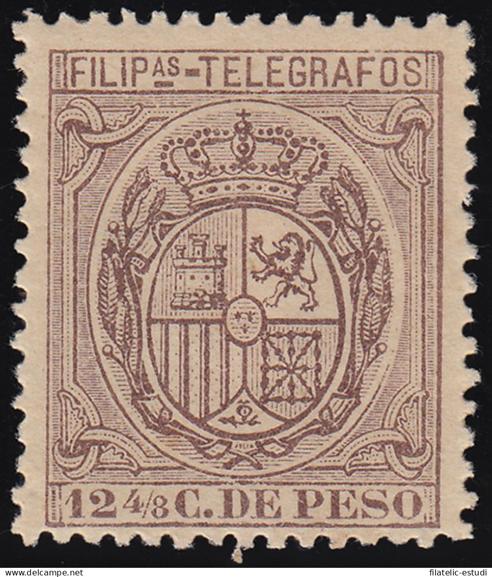 Filipinas Philippines Telégrafos 41 1892 Escudo De España MH - Philippinen