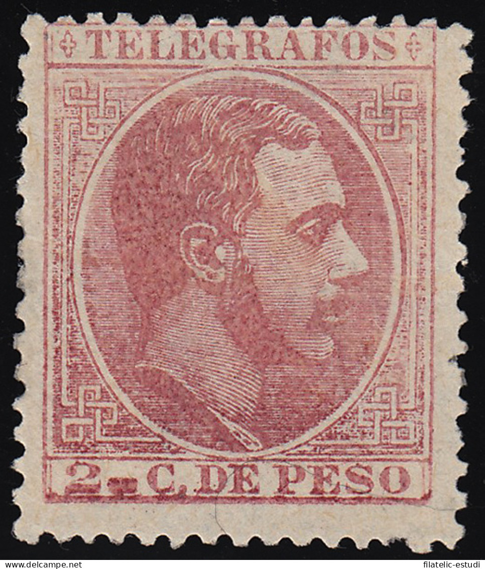 Filipinas Philippines Telégrafos 10 1886-1888 Alfonso XII MNH - Philippinen