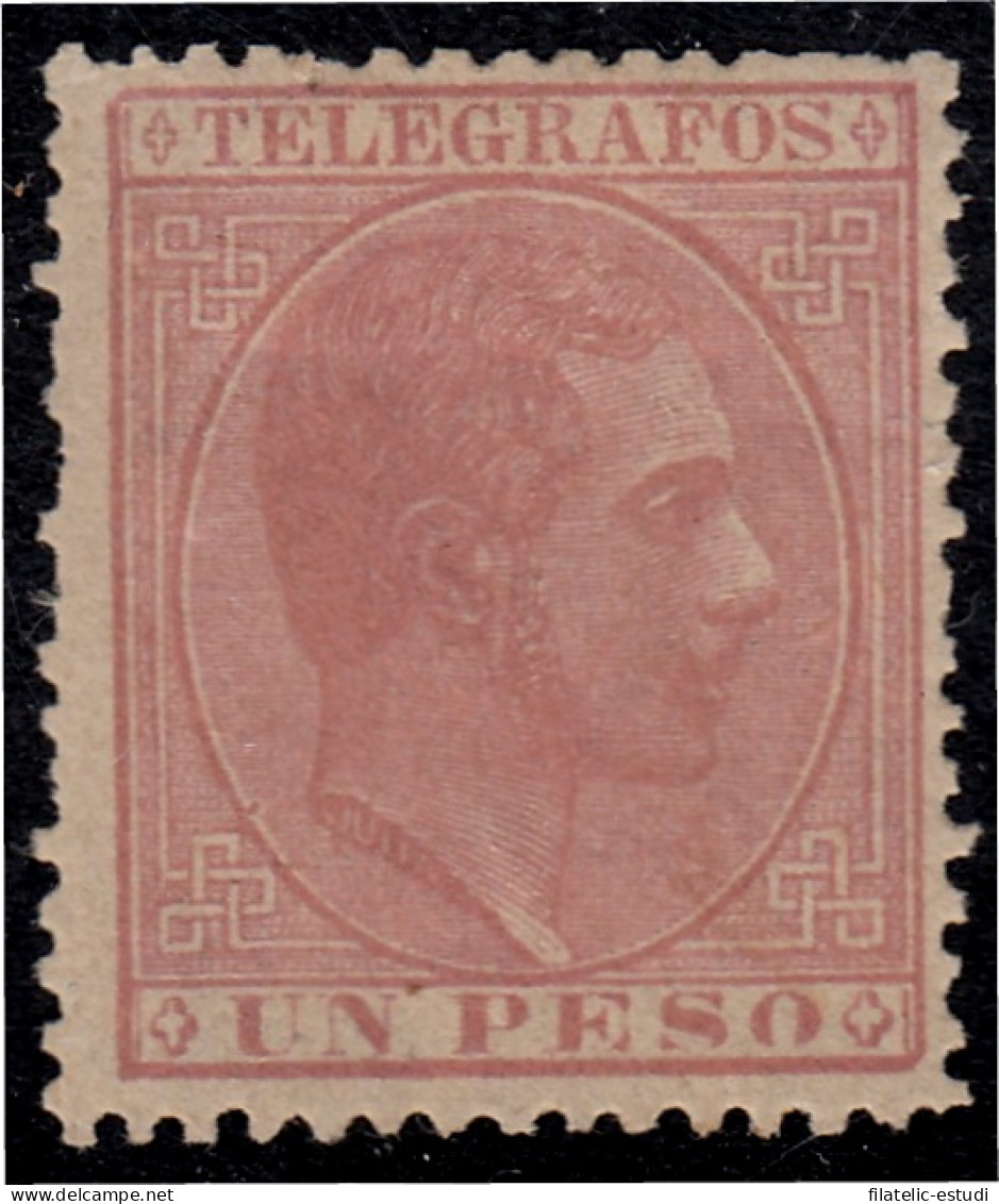 Filipinas Telégrafos 18 1886/88 Alfonso XII MH - Filippijnen
