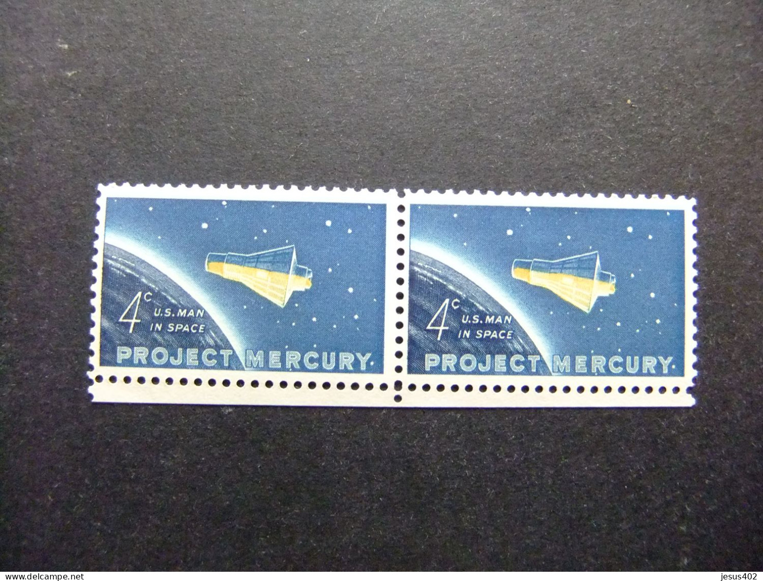 ESTADOS UNIDOS / ETATS-UNIS D'AMERIQUE 1962 / VUELO ORBITAL DEL CORONEL GLENN ( Project Mercury ) YVERT 725 **MNH - Nuovi