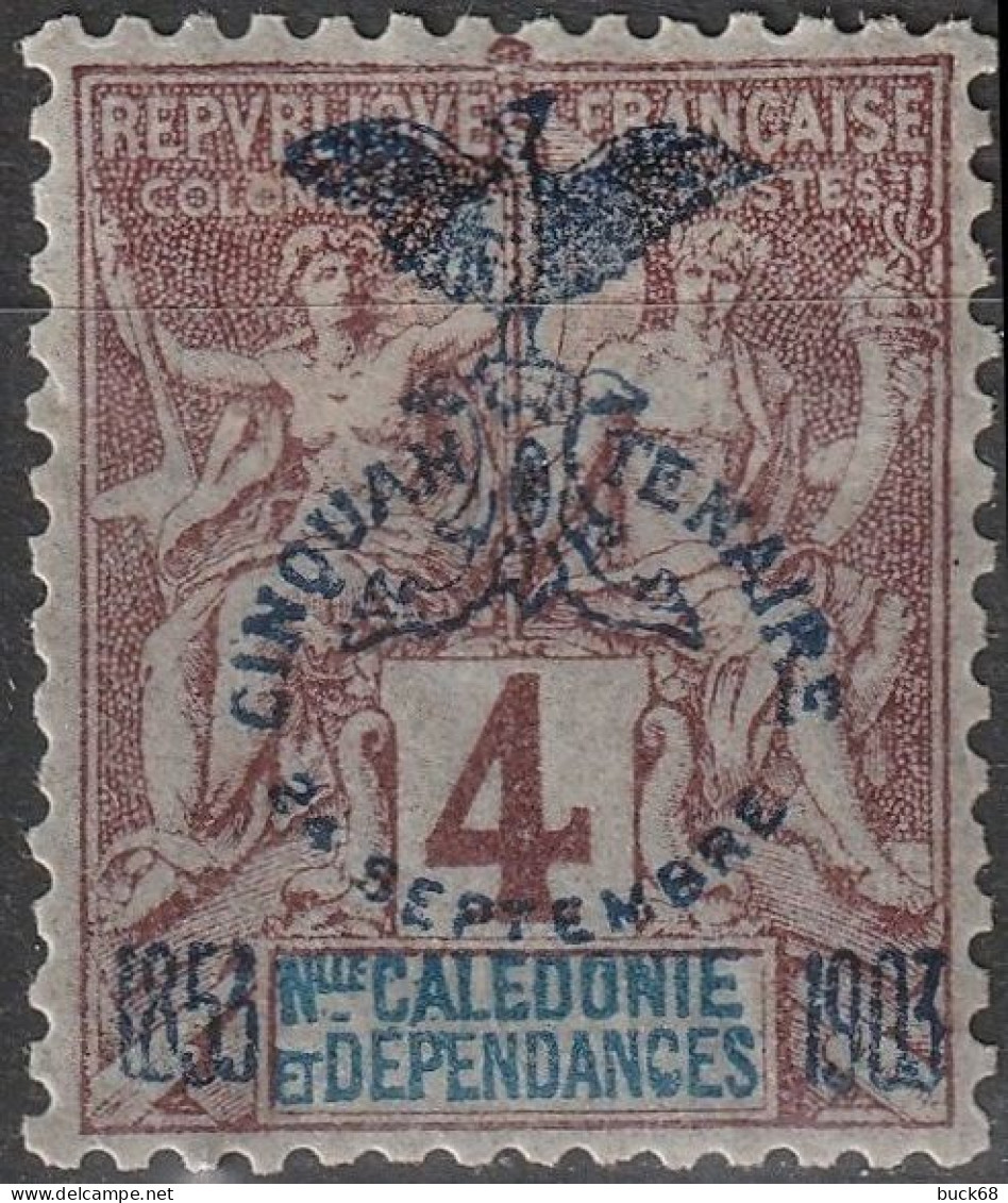 NOUVELLE-CALEDONIE Poste  69 * MH Type Paix Et Commerce Cinquantenaire 1903 [ColCla] - Neufs