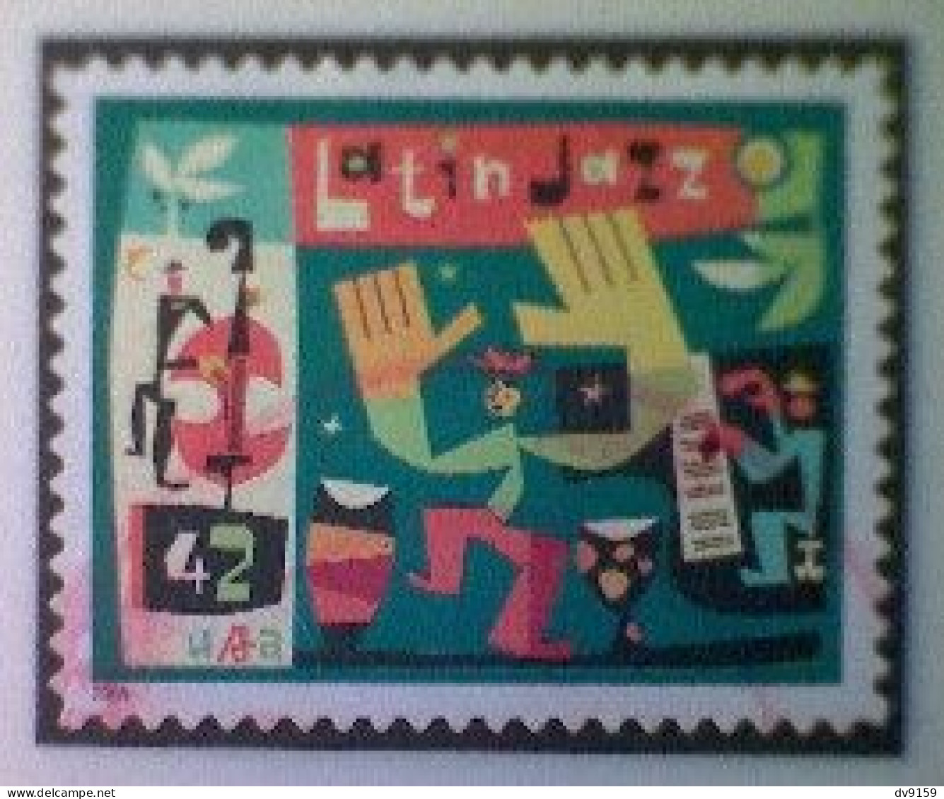 United States, Scott #4349, Used(o), 2008, Latin Jazz, 42¢, Multicolored - Used Stamps