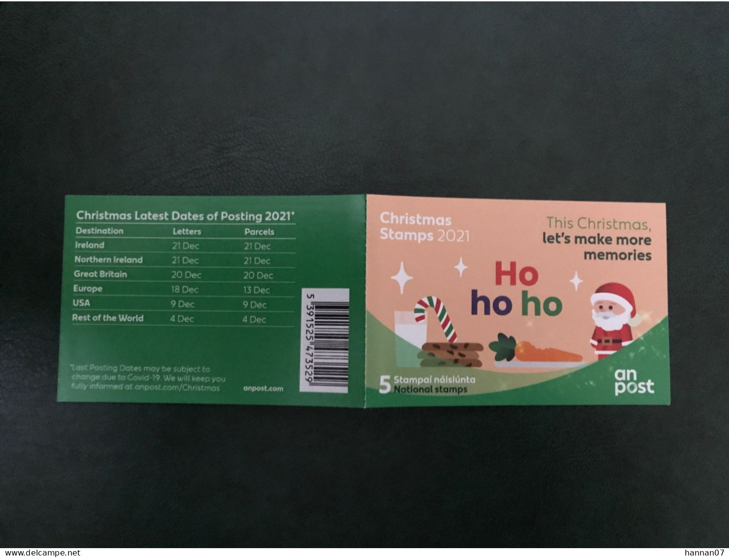 Ireland 2021 Christmas Booklet 5 Stamps / Irlande 2021 Carnet Noel 5 Timbres - Booklets