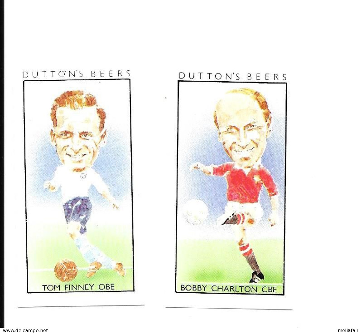 BW13 - IMAGES DUTTON'S BEER - TOM FINNEY - BOBBY CHARLTON - Altri & Non Classificati