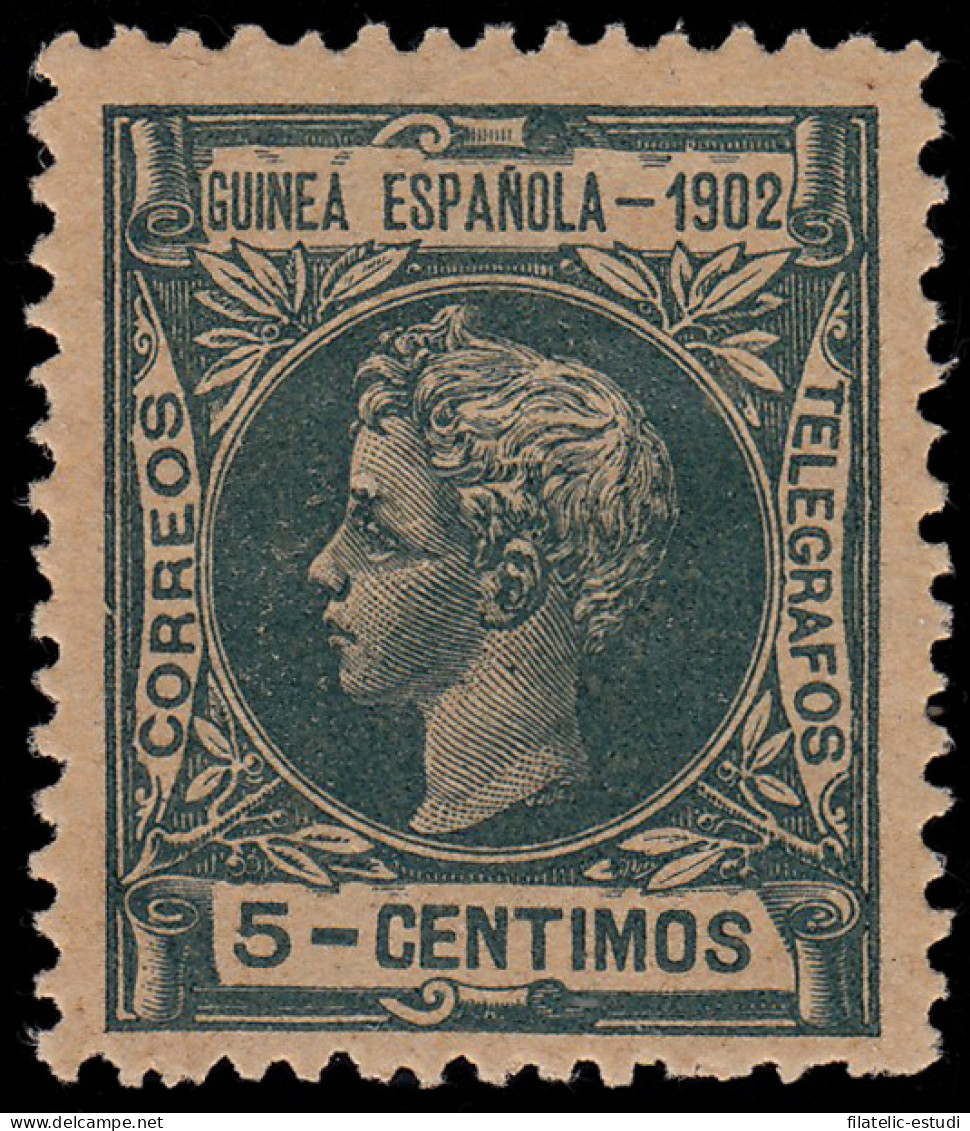 Guinea Española 1 1902 Alfonso XIII MH - Guinea Española