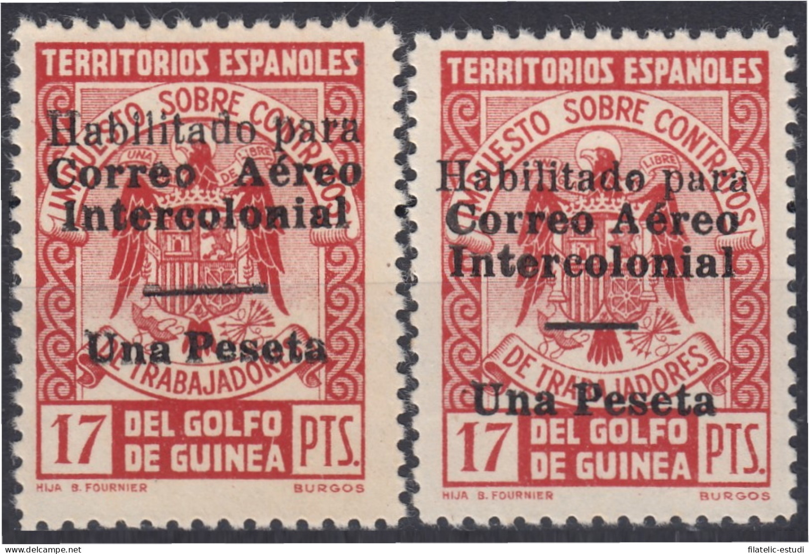 Guinea Española 259K/59L 1939 - 1941 Escudo Shield MH - Guinée Espagnole