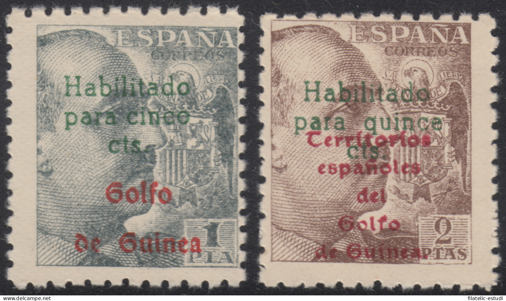 Guinea Española 273/74 1949 Franco MNH - Guinea Espagnole