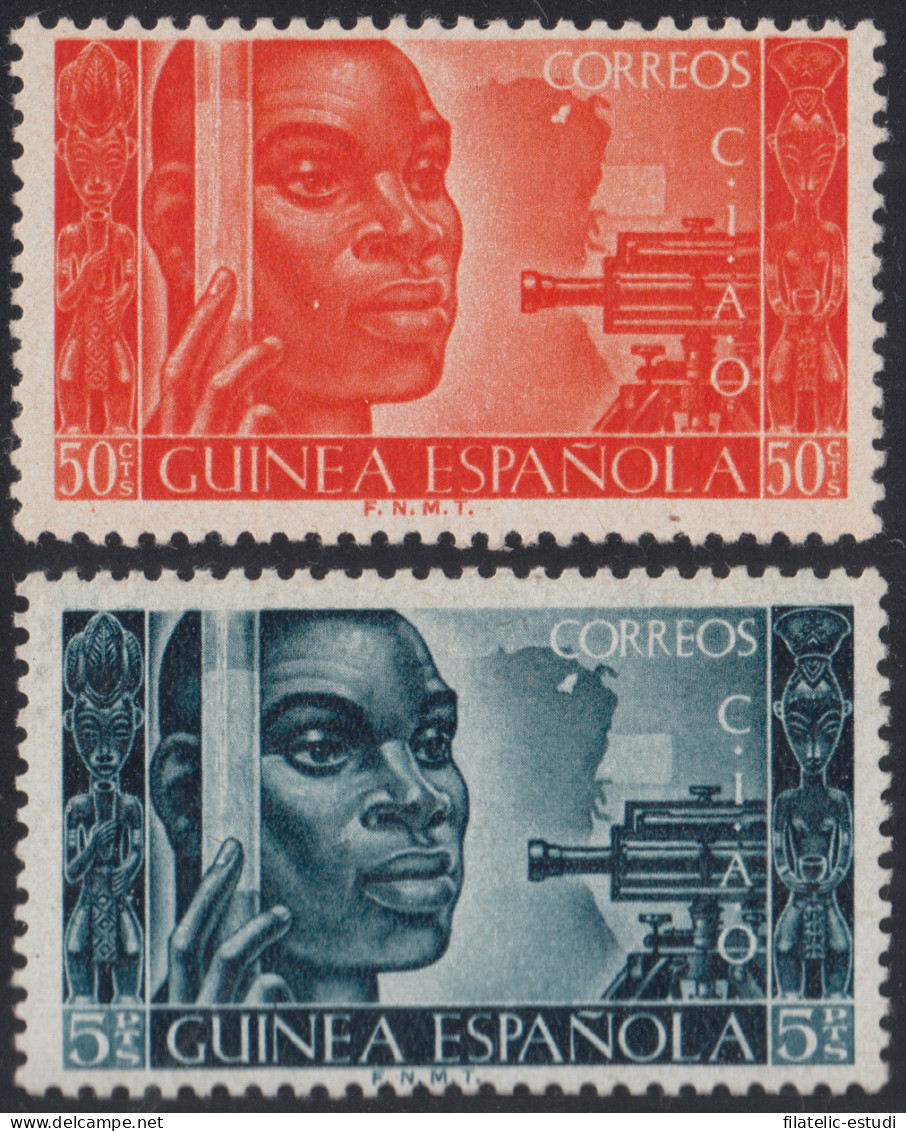 Guinea Española 309/10 1951 Conferencia Intr. Africanista MNH - Guinea Española