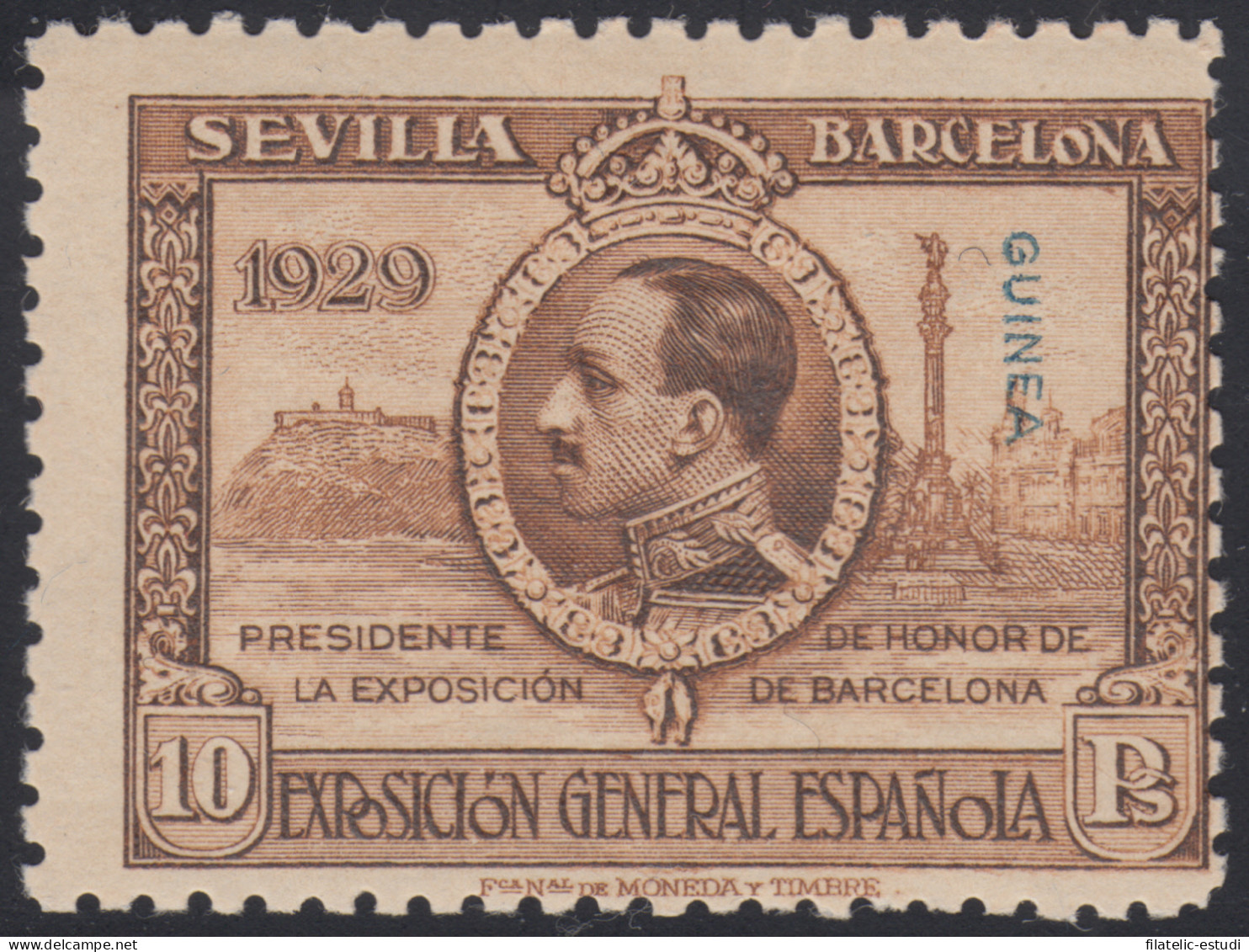 Guinea Española 201 ( 191/201 ) 1929 Expo Sevilla Barcelona MH - Guinea Espagnole