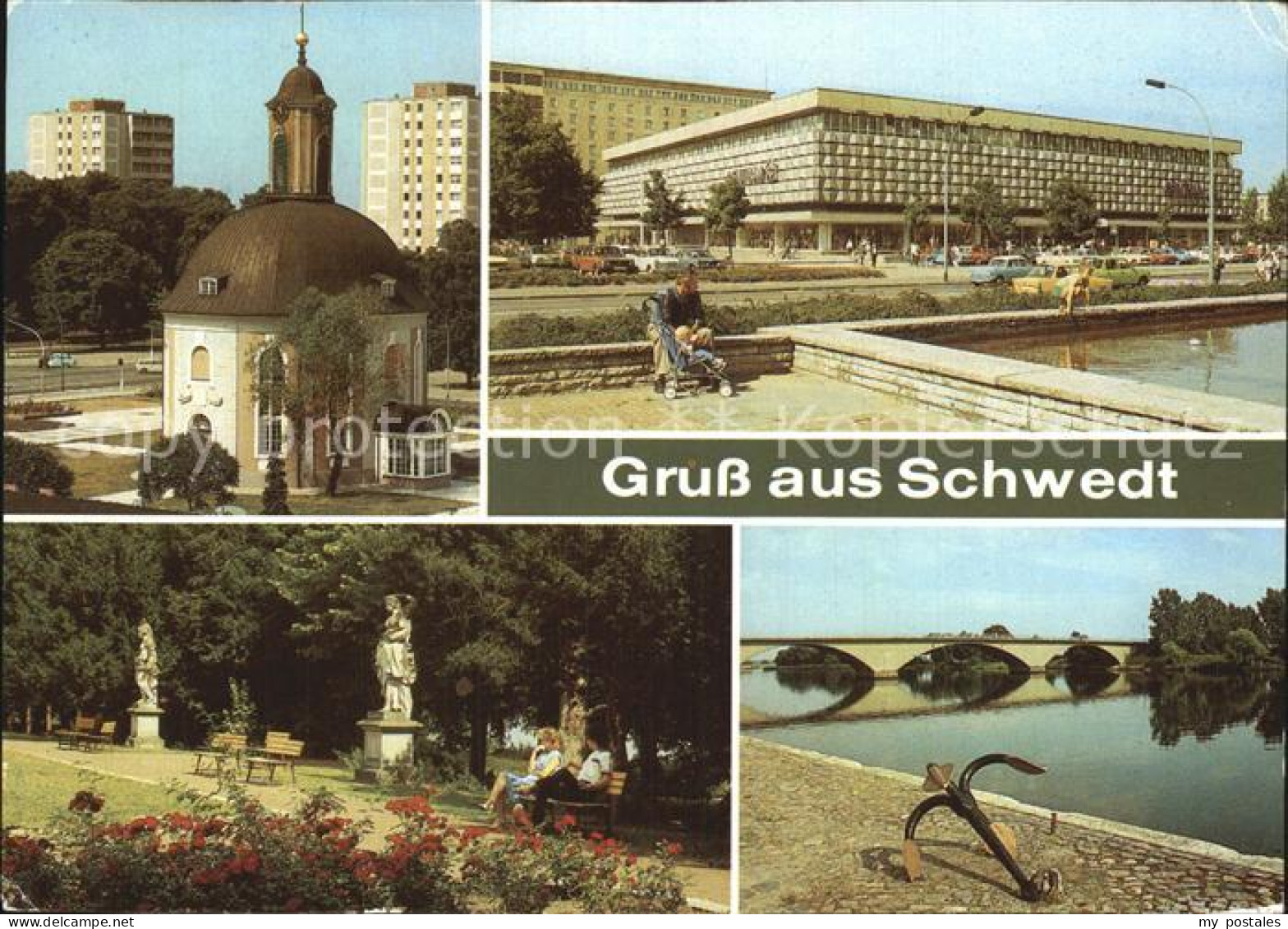 72461622 Schwedt Oder Berlischky Pavillon Centrum Warenhaus Park Kulturhaus Oder - Schwedt