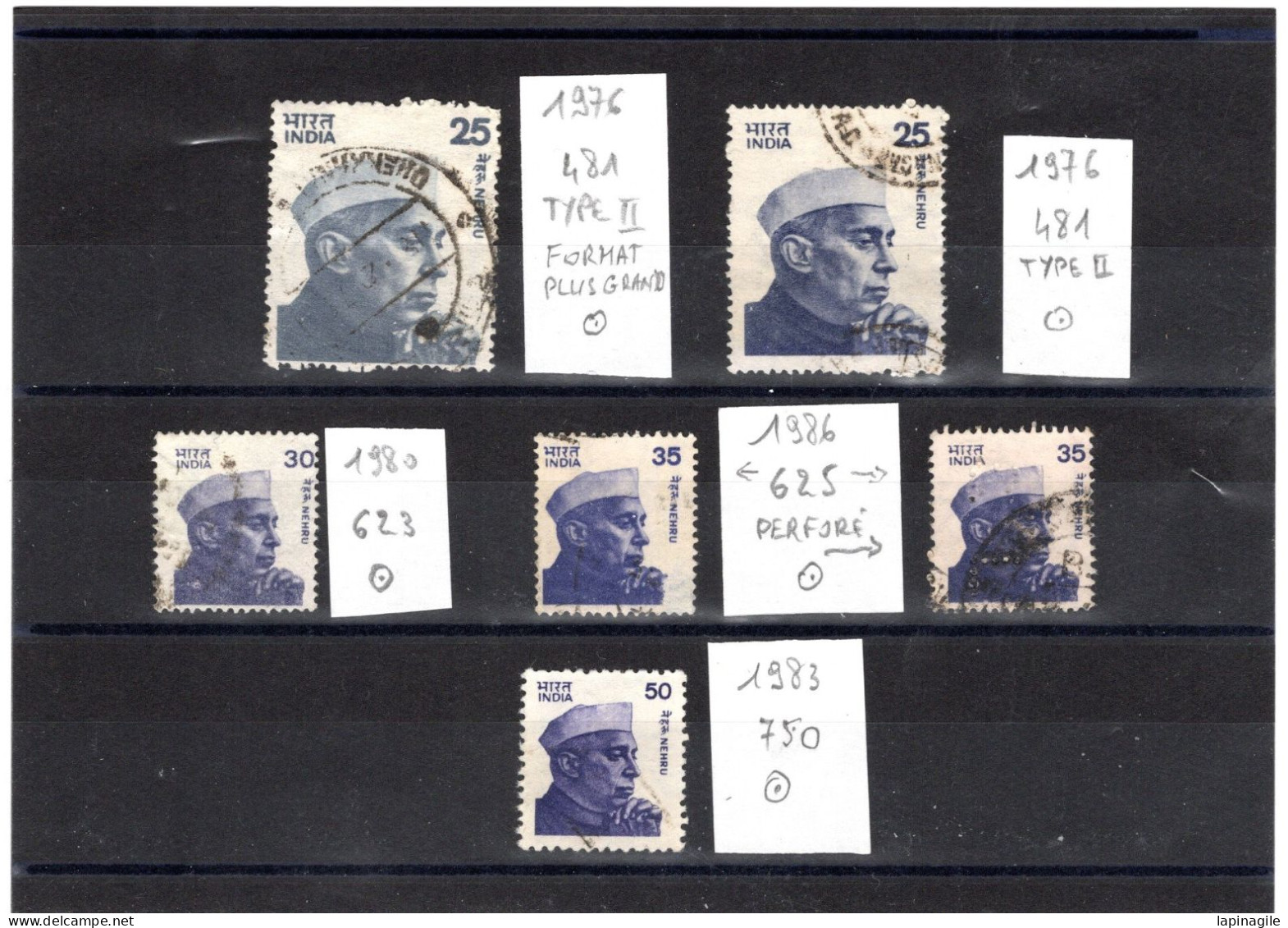 INDE 1976-83 YT N° 481 Et Suivants Oblitérés - Used Stamps