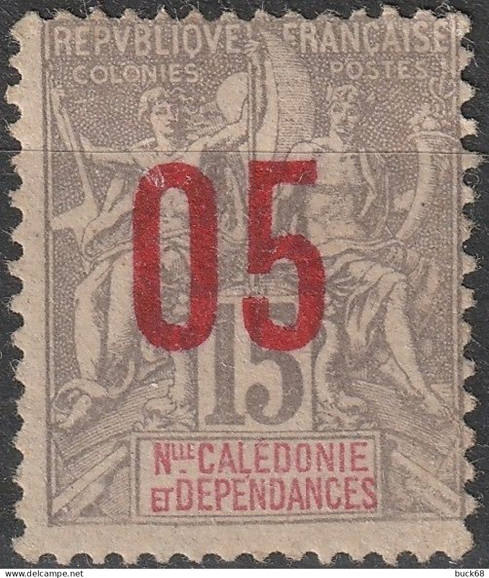 NOUVELLE-CALEDONIE Poste  105 (*) MHNG Type Paix Et Commerce Surcharge [ColCla] - Ungebraucht