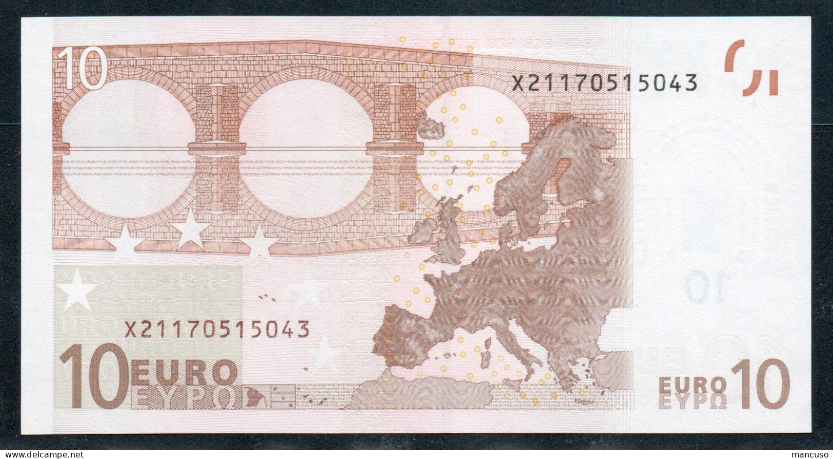 X  GERMANY  10 EURO  P004  DUISENBERG   UNC - 10 Euro