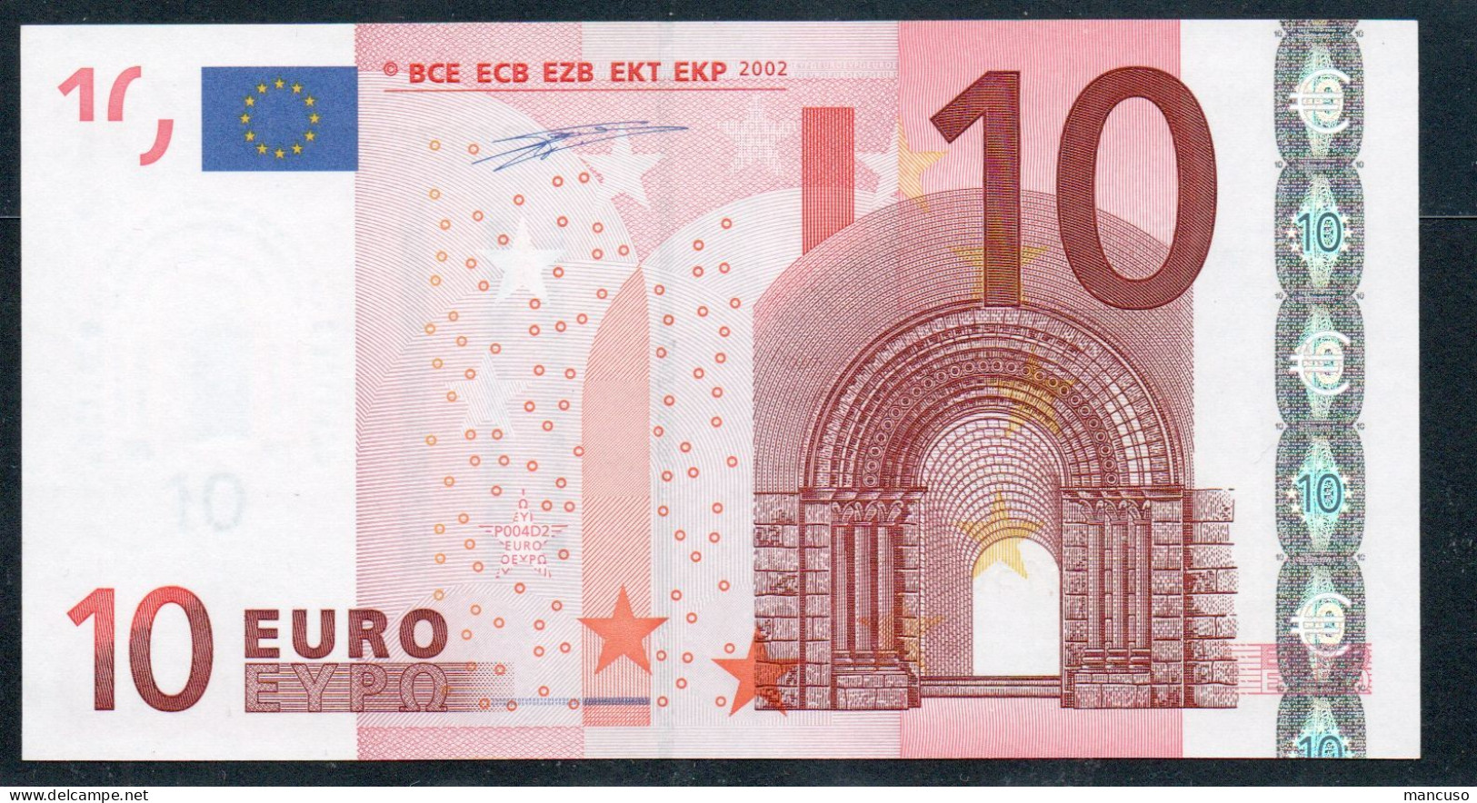 X  GERMANY  10 EURO  P004  DUISENBERG   UNC - 10 Euro