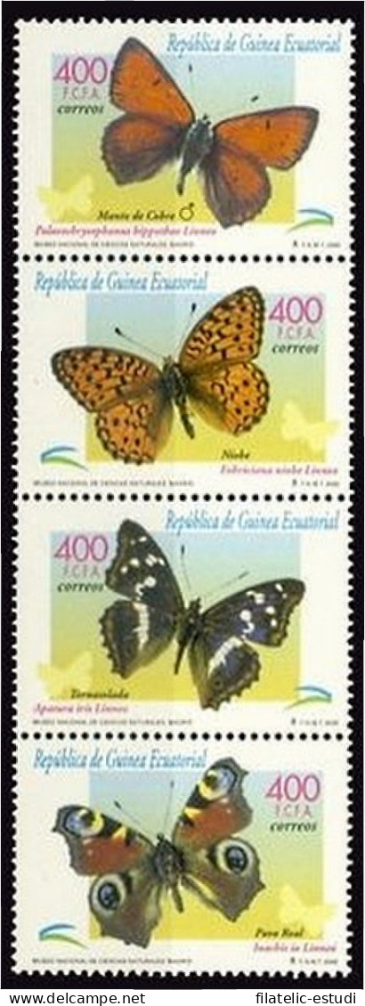 Guinea Ecuatorial 267/70 2000 Mariposas Butterflies MNH - Otros & Sin Clasificación