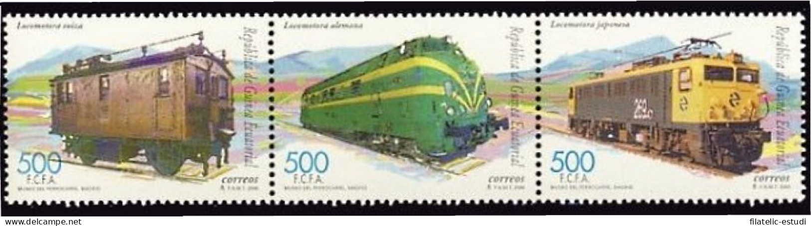 Guinea Ecuatorial 271/73 2000 Ferrocarriles MNH - Andere & Zonder Classificatie