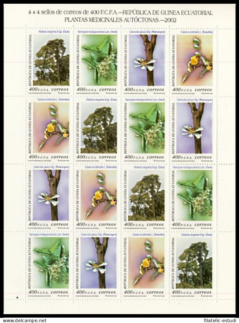 Guinea Ecuatorial 292/95 2003 Minihojita Plantas Medicinales MNH - Otros & Sin Clasificación