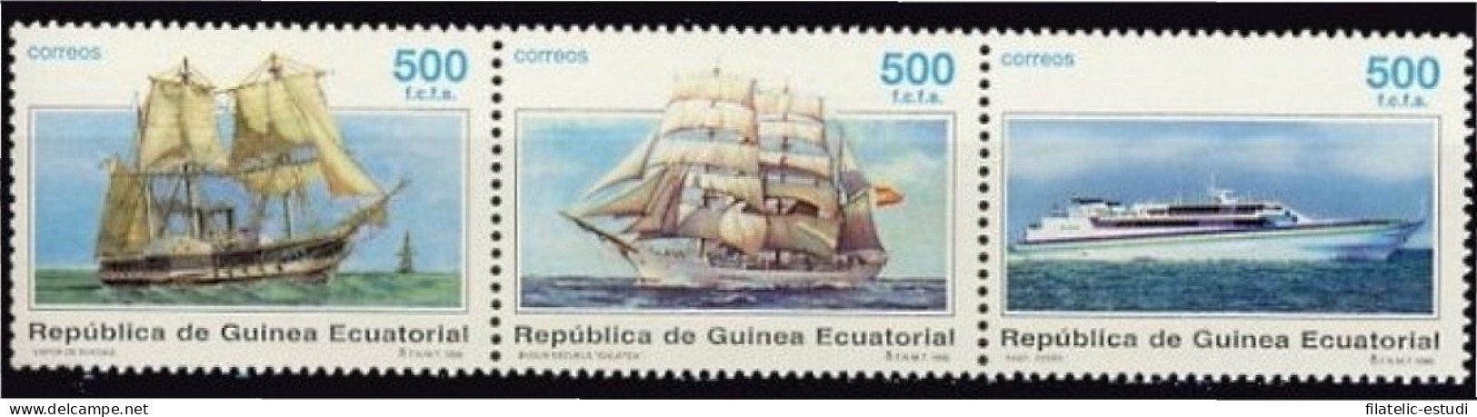 Guinea Ecuatorial 226/28 1996 Barcos Ships MNH - Autres & Non Classés