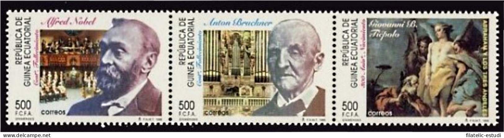 Guinea Ecuatorial 214/16 1996 Efemérides Nobel Bruckner Tiépolo MNH - Andere & Zonder Classificatie