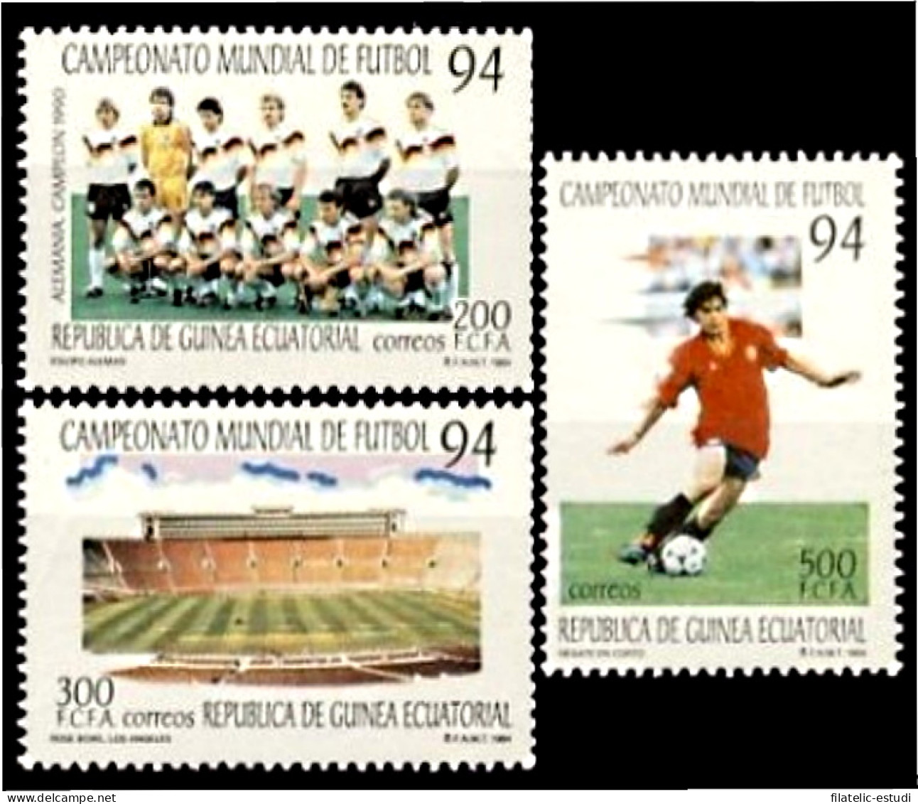 Guinea Ecuatorial 186/88 1994 Fútbol Mundial 94 MNH - Autres & Non Classés