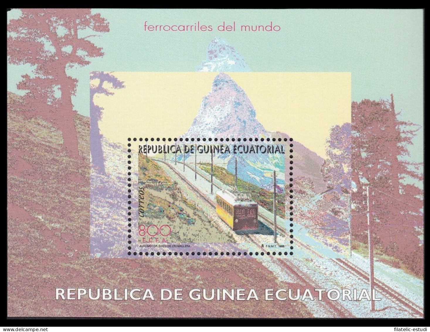 Guinea Ecuatorial 209 1995 Ferrocarriles HB MNH - Altri & Non Classificati