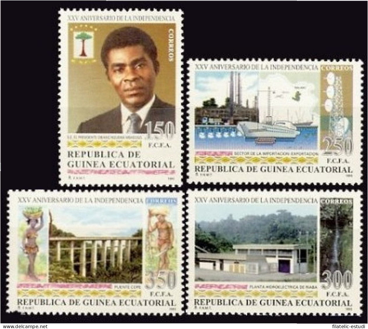 Guinea Ecuatorial 174/77 1993 XXV Aniversario De La Independencia MNH - Autres & Non Classés