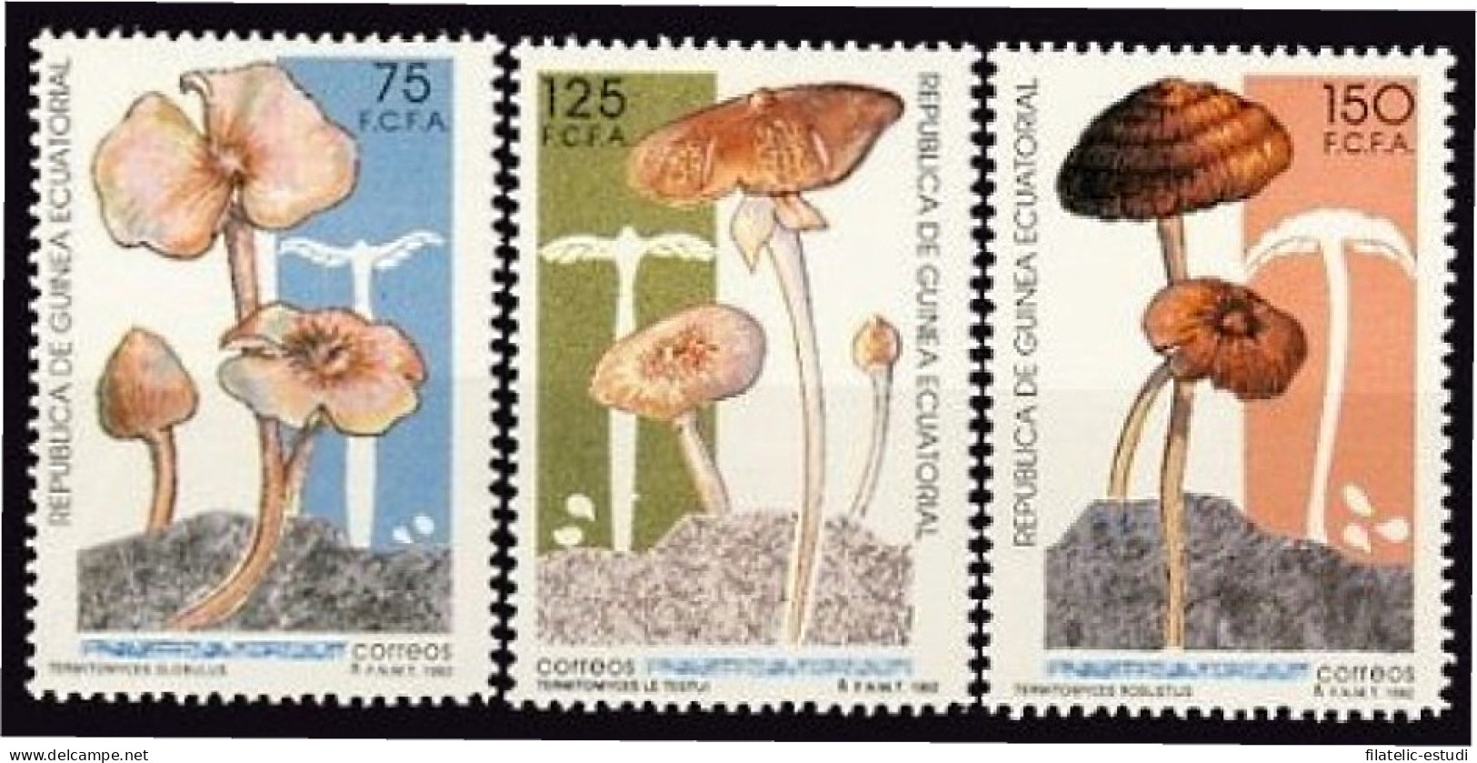 Guinea Ecuatorial 159/61 1992 Setas Autóctonas MNH - Otros & Sin Clasificación