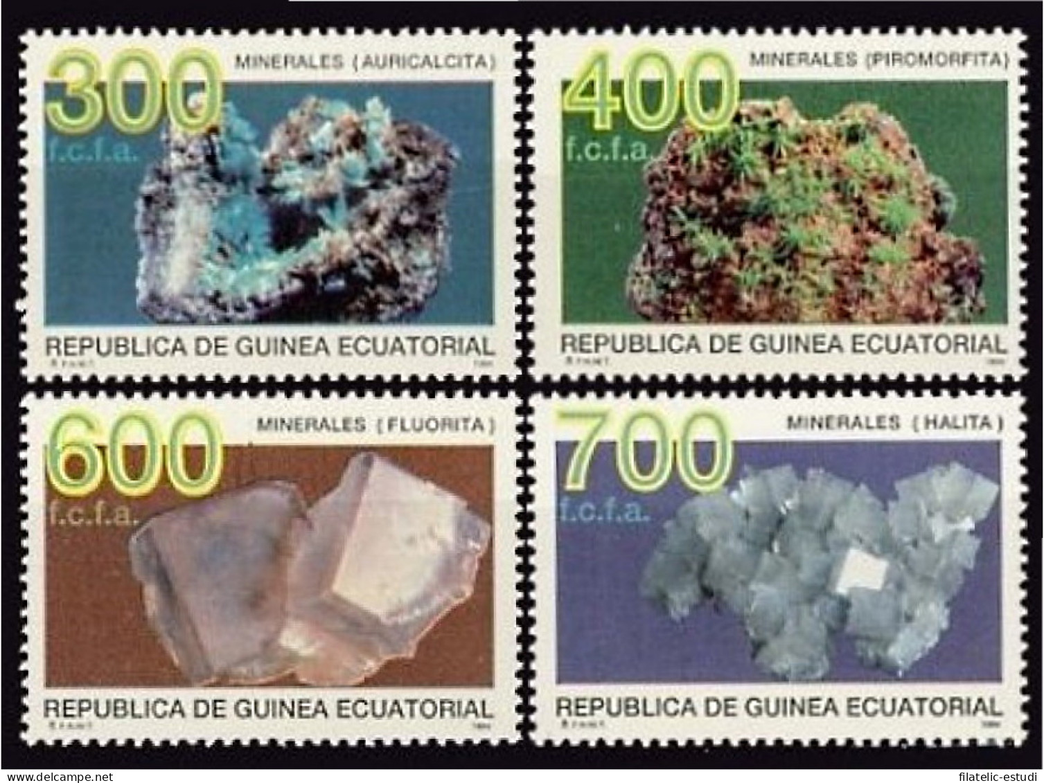 Guinea Ecuatorial 178/81 1994 Minerales MNH - Andere & Zonder Classificatie