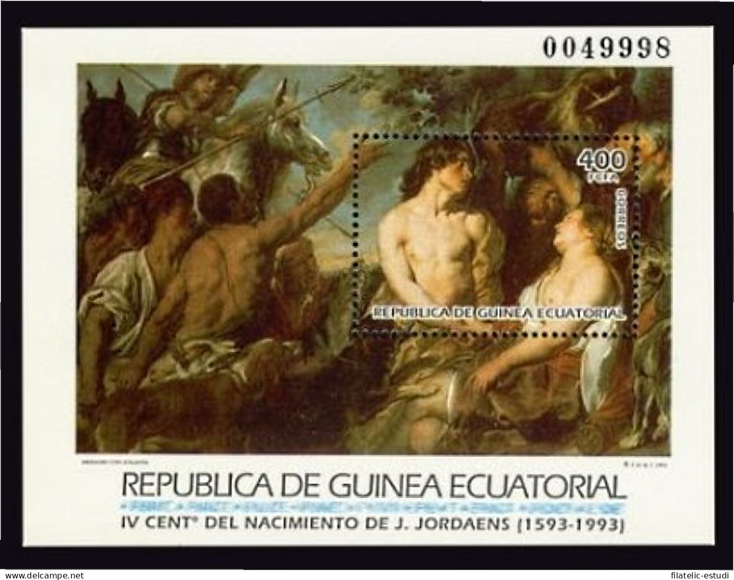 Guinea Ecuatorial 164 1993 Grandes Maestros De La Pintura HB MNH - Otros & Sin Clasificación