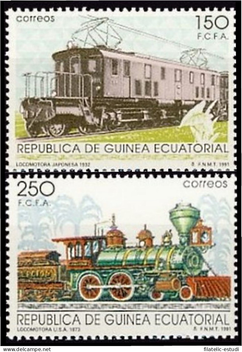 Guinea Ecuatorial 146/47 1991 Ferrocarriles MNH - Otros & Sin Clasificación