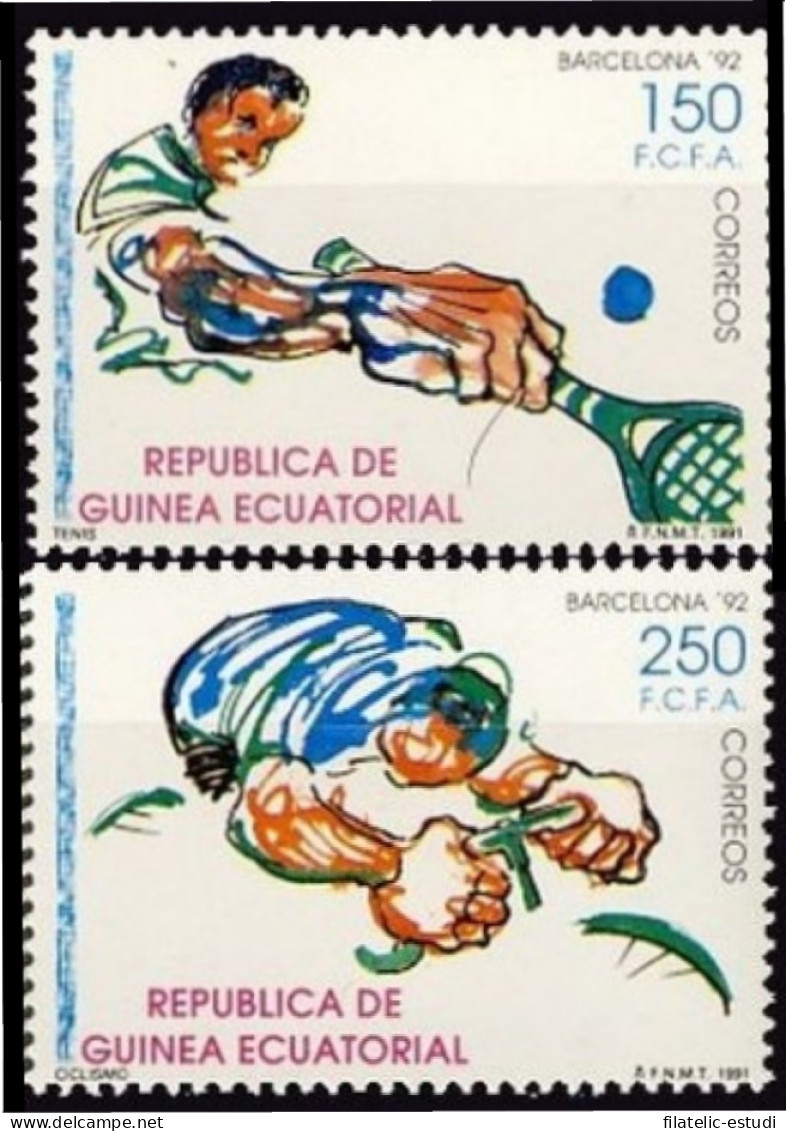 Guinea Ecuatorial 133/34  1991 Juegos Olímpicos Barcelona 92 MNH - Autres & Non Classés