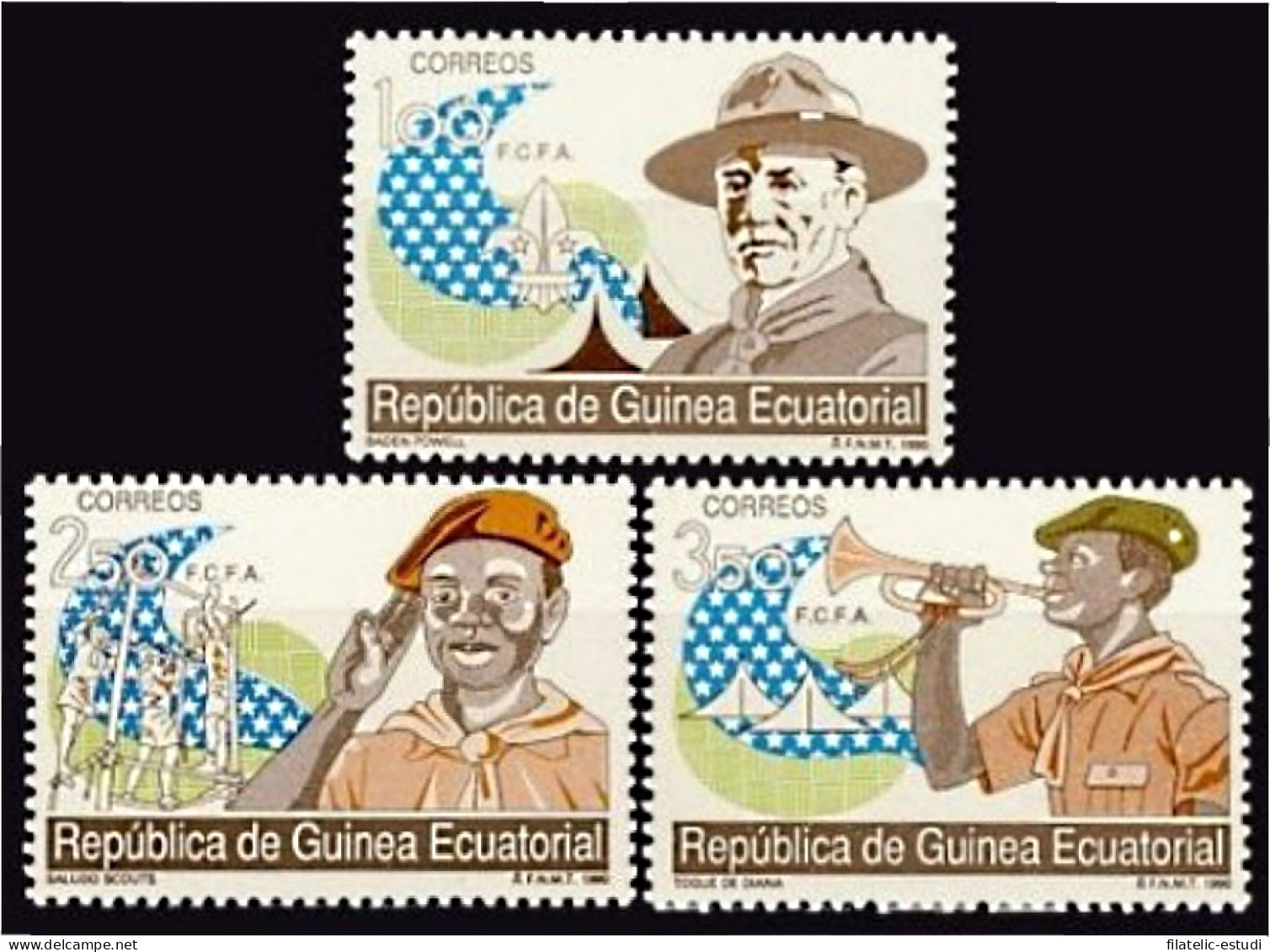 Guinea Ecuatorial 120/22 1990 Boy Scouts MNH - Otros & Sin Clasificación